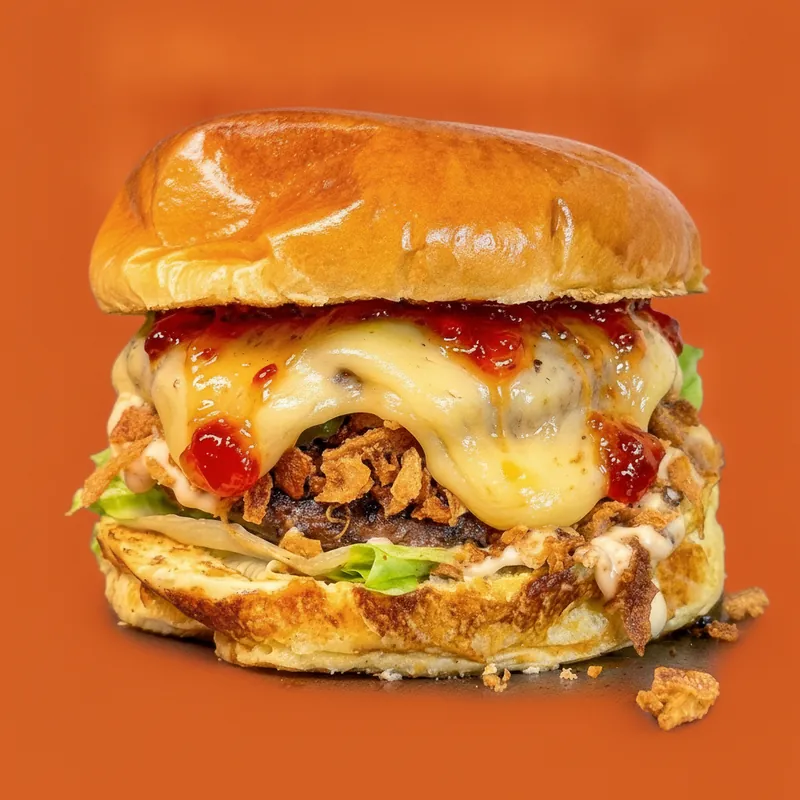 DIP Provolone: provolone derretido, geleia de pimenta e cebola crispy